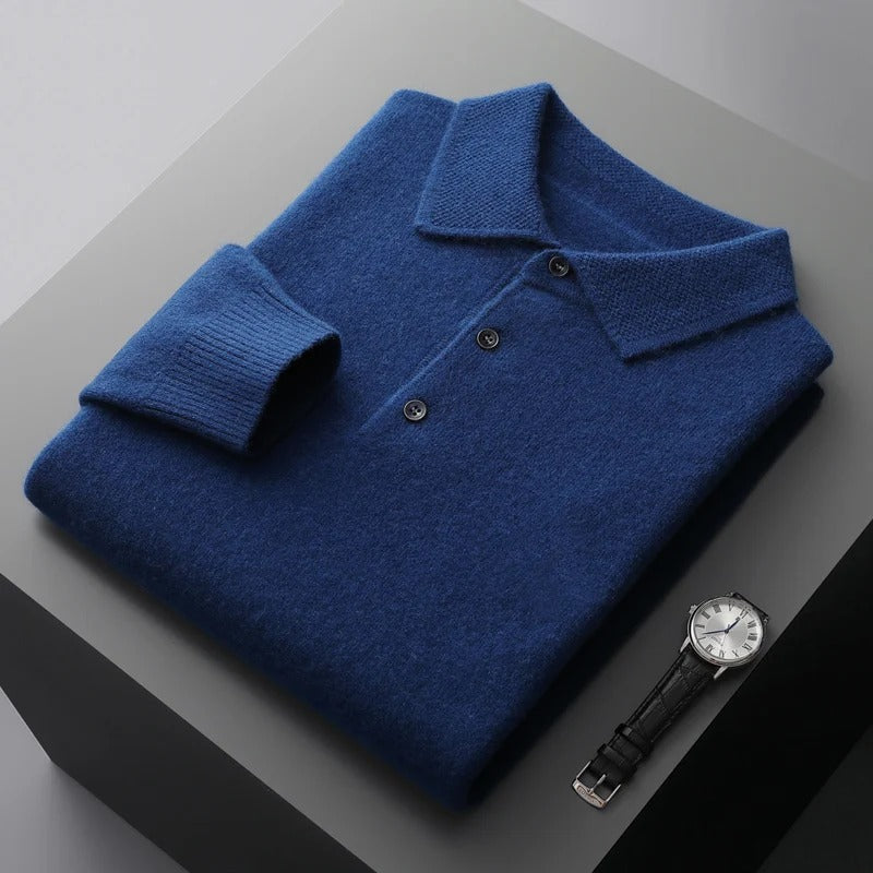 Ariello™ Maglione Polo in Cashmere per Uomo