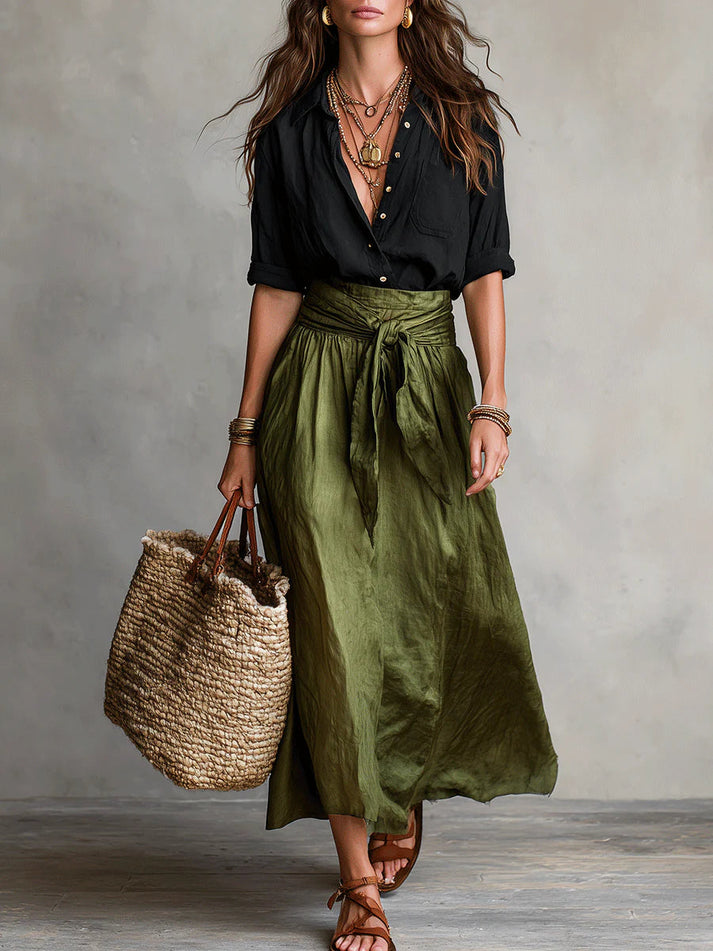Set Midi Contrasto Elegante