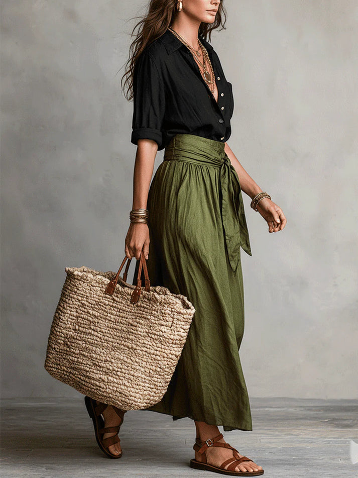 Set Midi Contrasto Elegante