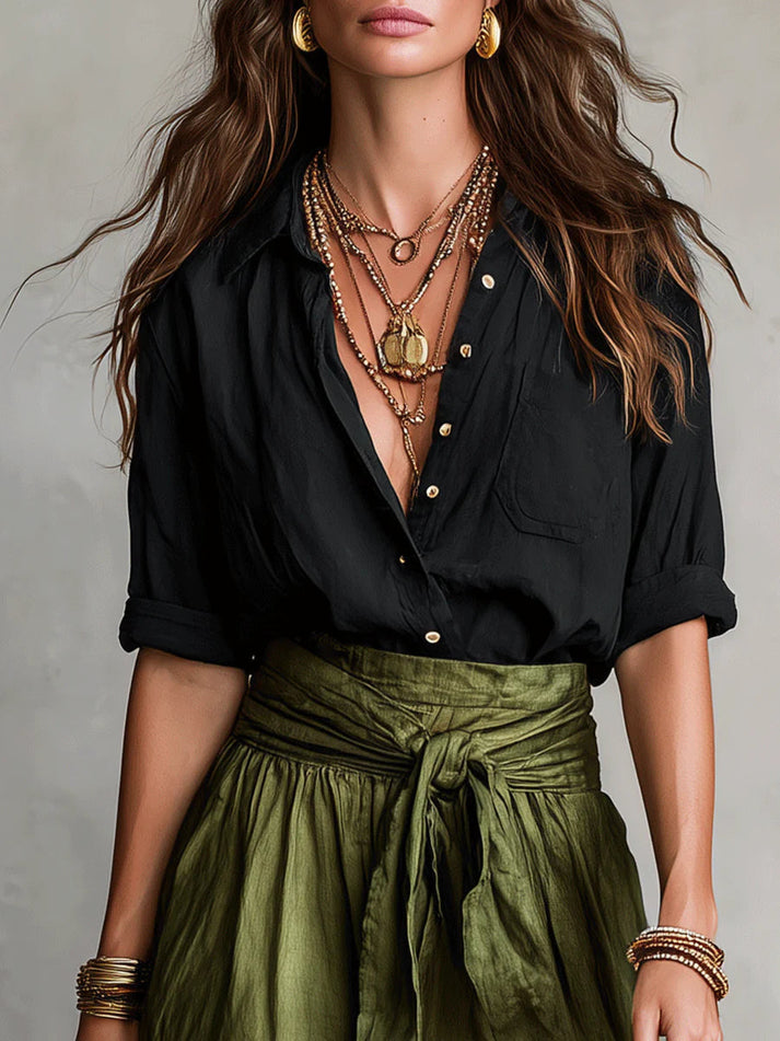 Set Midi Contrasto Elegante