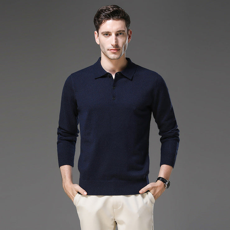 Ariello™ Maglione Polo in Cashmere per Uomo